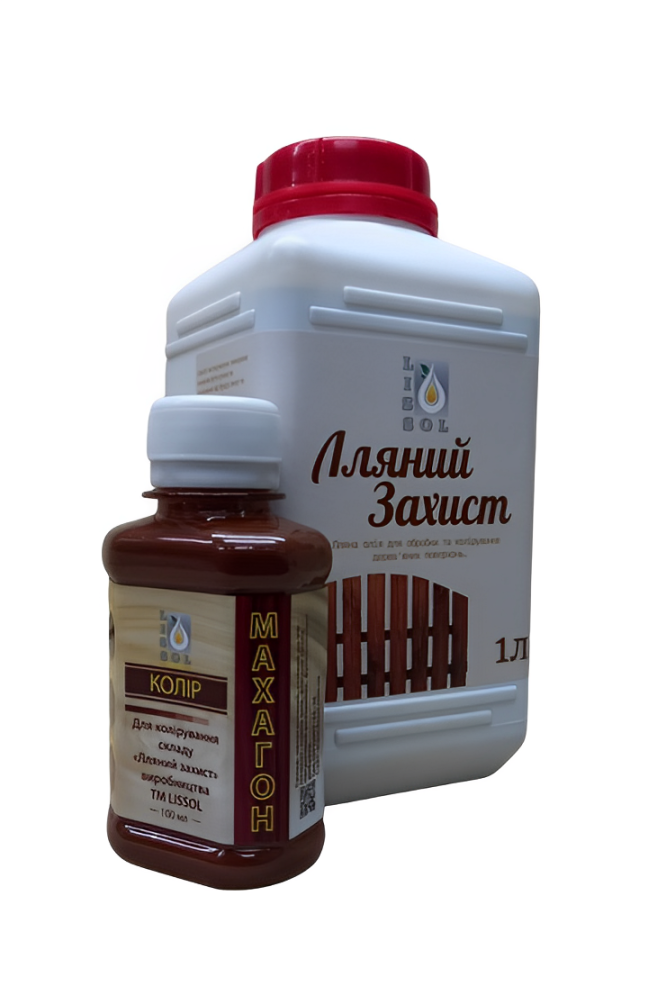 Набор для тонировки LISSOL Льняная защита 1 л/100 мл Махагон (0042)