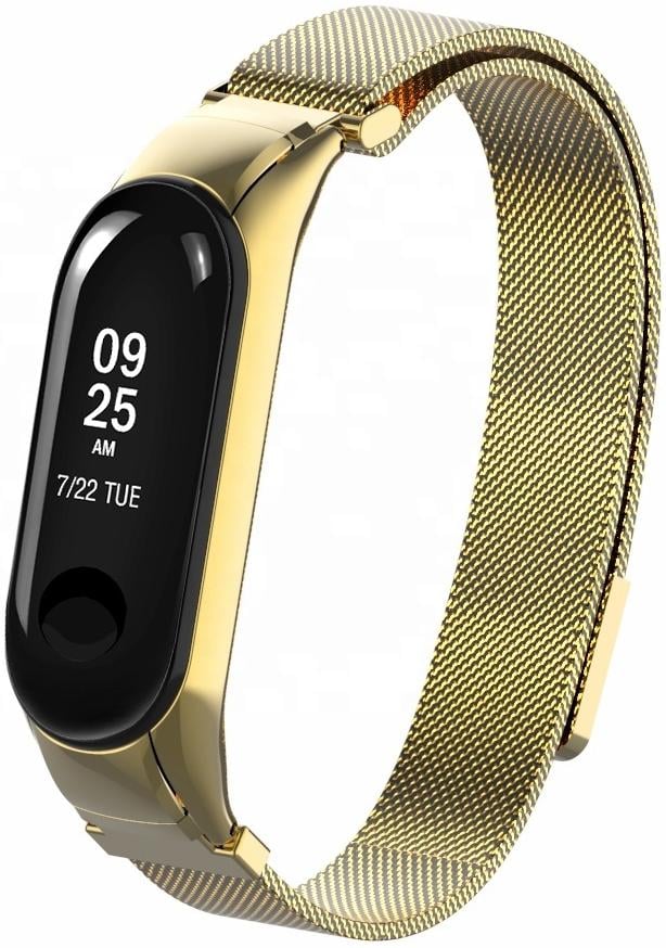 Ремешок Миланская петля Milano Mi Band 3 Gold (21430)
