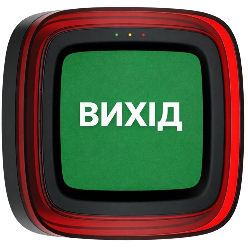 Световой указатель Ajax EN54 FireProtect VAD для систем пожарной сигнализации Выход Black (33458790)