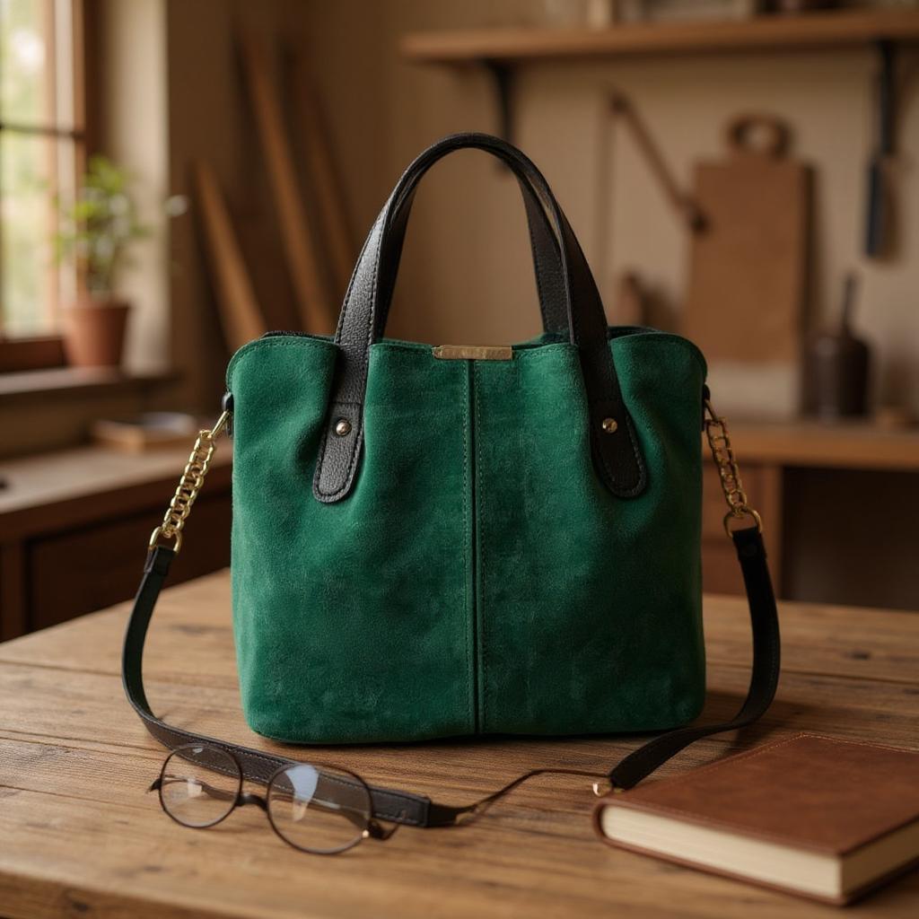 Сумка стильна жіноча містка через плече з плечовим ременем Смарагдовий - фото 3 Сумка стильна жіноча містка через плече з плечовим ременем Смарагдовий - фото 3