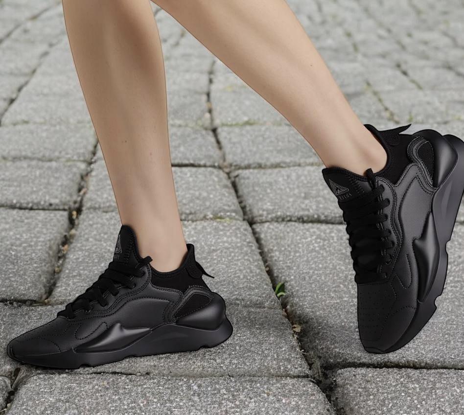 Кроссовки из комбинированной кожи и текстиля унисекс р. 36 Черный (100377701-36) - фото 4 Кроссовки из комбинированной кожи и текстиля унисекс р. 36 Черный (100377701-36) - фото 4