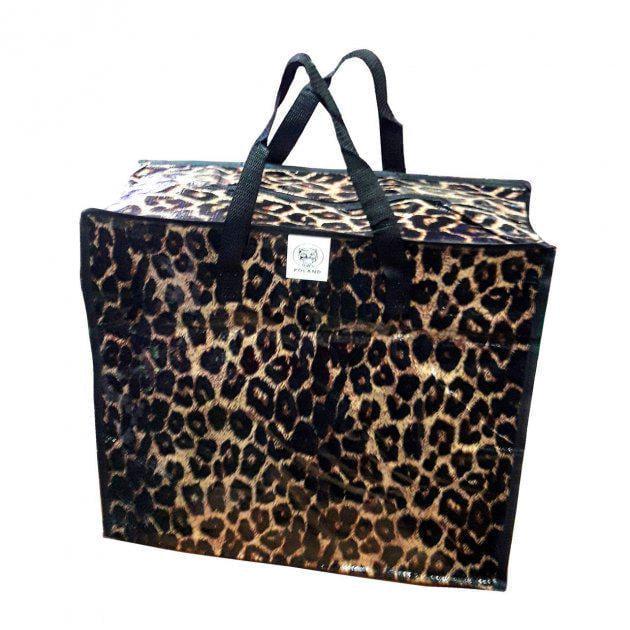 Сумка хозяйственная Животный принт 40х36х18 см 8 шт. (0545)