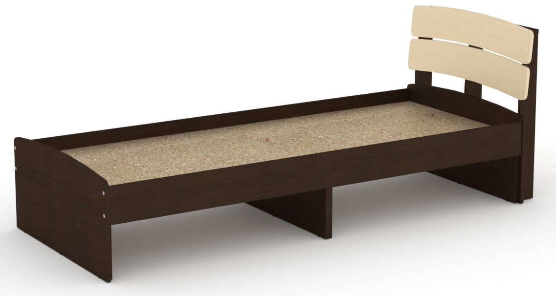Ліжко класичне Компаніт Модерн-80 80х200 см Венге/Комбі