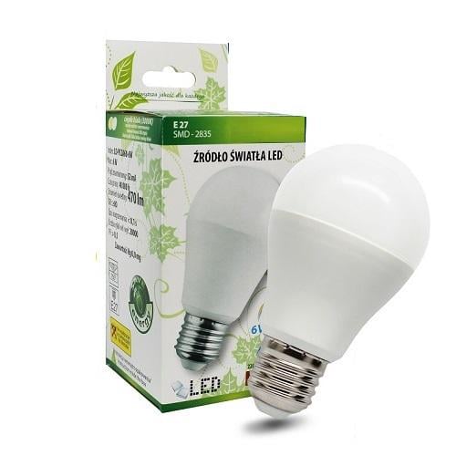 Светодиодная лампа GTV E27 6 Вт 470 Лм 3200К (LD-PC2A60-6W)