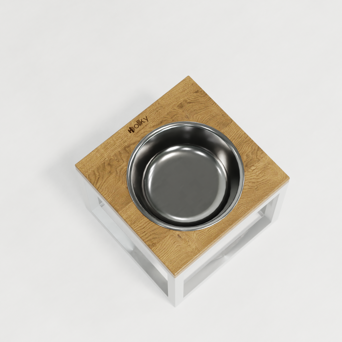 Миска на подставке для больших собак Hollky Base Solo XL 1,8 л (XL-262620-WHNT) - фото 6 Миска на подставке для больших собак Hollky Base Solo XL 1,8 л (XL-262620-WHNT) - фото 6