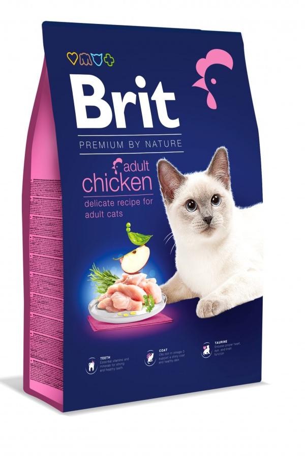 Корм сухий Brit Premium Cat by Nature Chicken для котів з куркою 8 кг (171867) Корм сухий Brit Premium Cat by Nature Chicken для котів з куркою 8 кг (171867)