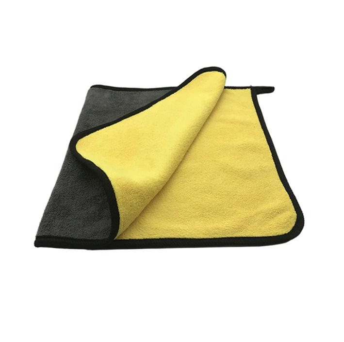 Полотенце Primo из микрофибры для автомобиля 30x60 см Gray/Yellow (1429294819) - фото 1