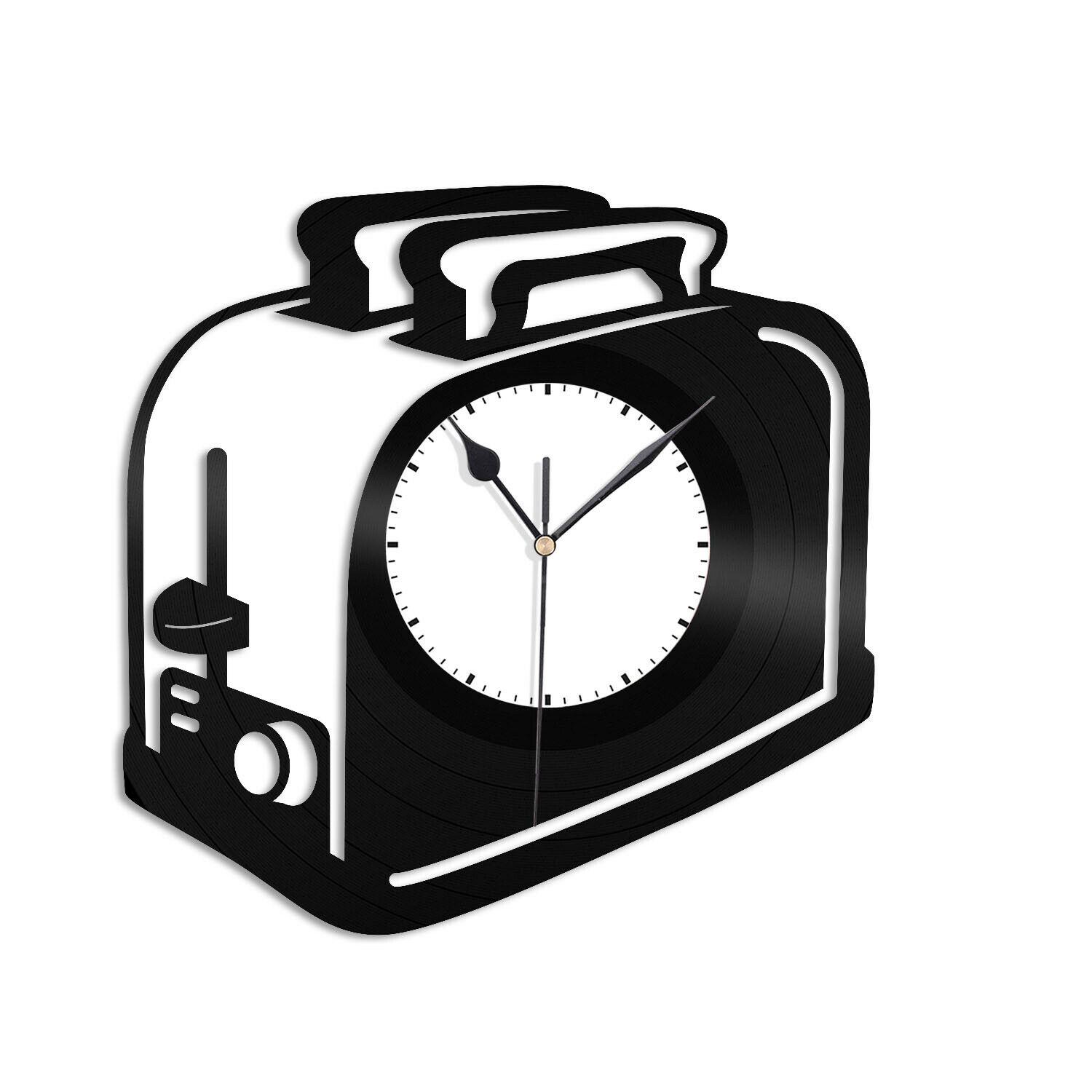 Часы настенные Тостер 1946 из виниловой пластинки