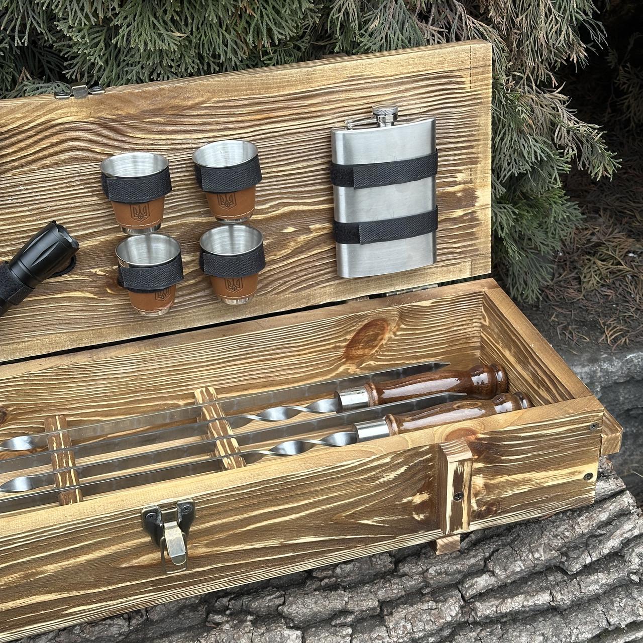 Набор подарочный для барбекю Mzavod Милитари Светло-коричневый (27728894) - фото 6 Набор подарочный для барбекю Mzavod Милитари Светло-коричневый (27728894) - фото 6