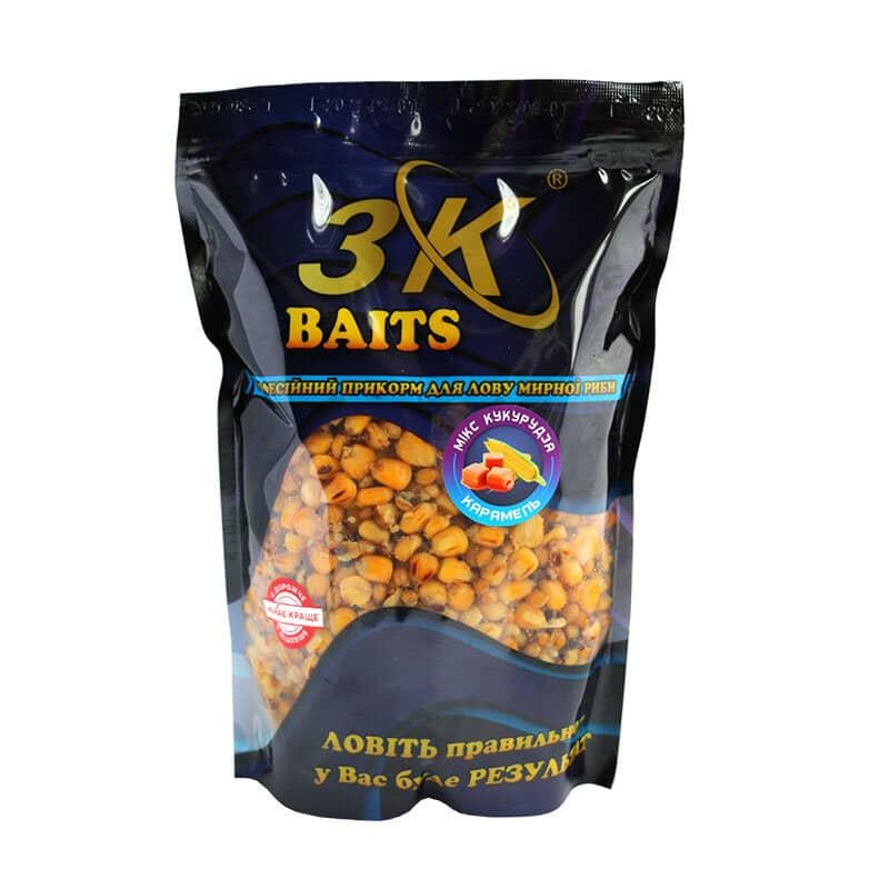 Прикорм 3KBaits Зерновий мікс Кукурудза Карамель 1000 г (3KB1126)