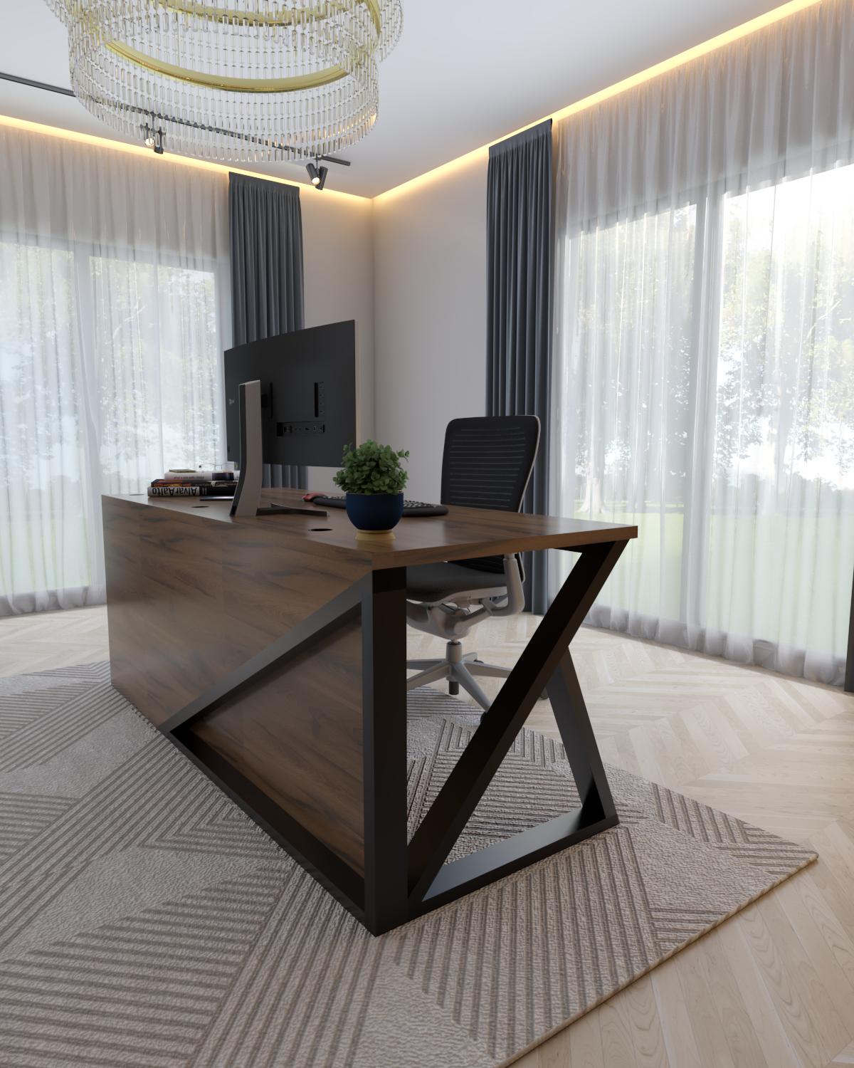 Стол руководителя EcoLoft Консул в стиле лофт Дуб Ливорно (DSP-1311-8) Стол руководителя EcoLoft Консул в стиле лофт Дуб Ливорно (DSP-1311-8)