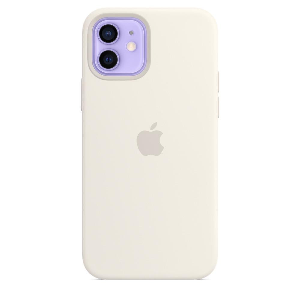 Силиконовый чехол-накладка Apple Silicone Case for iPhone 12 Mini, White (HC)(A) - фото 5