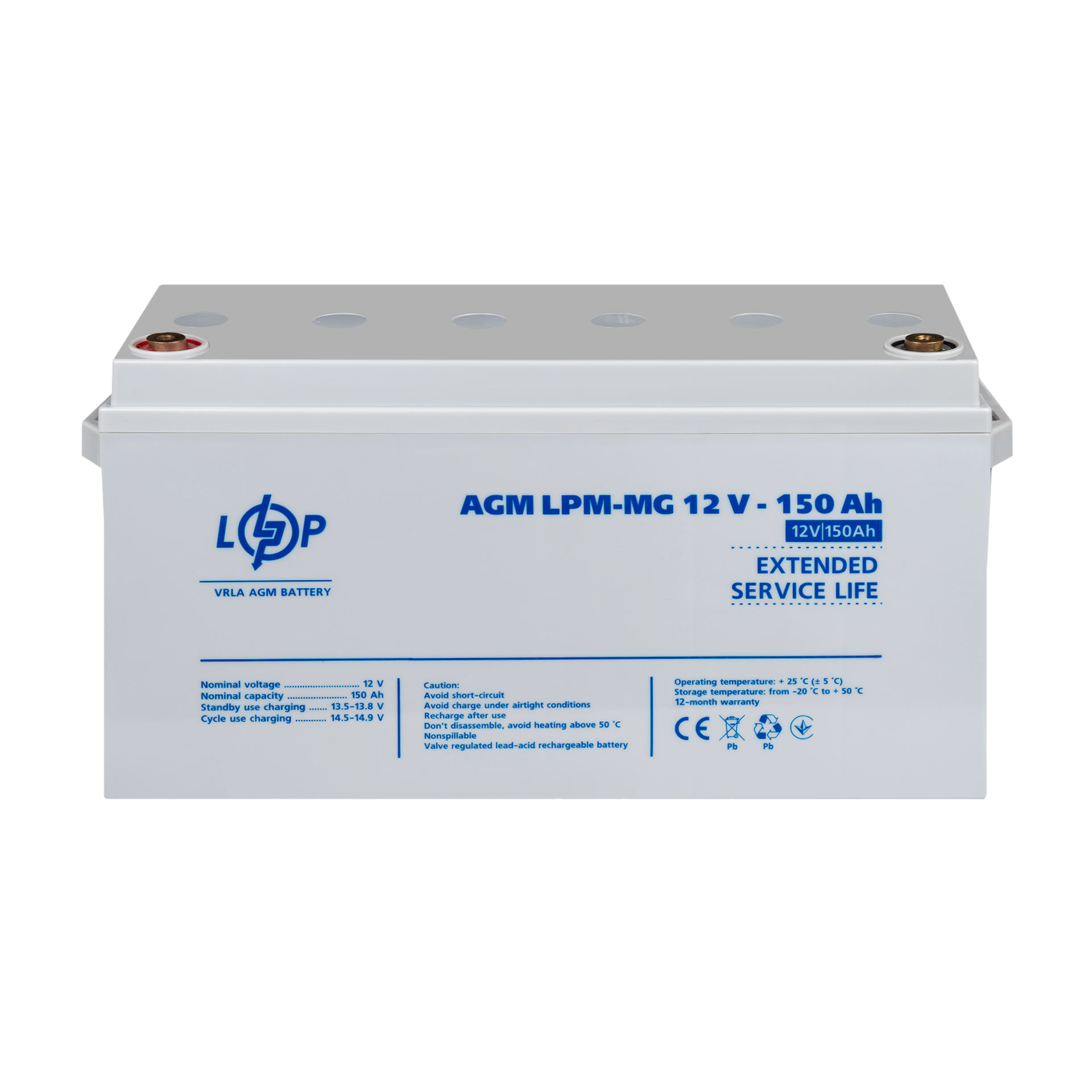 Аккумулятор мультигелевый LPM-MG 12V-150 Ah - фото 2