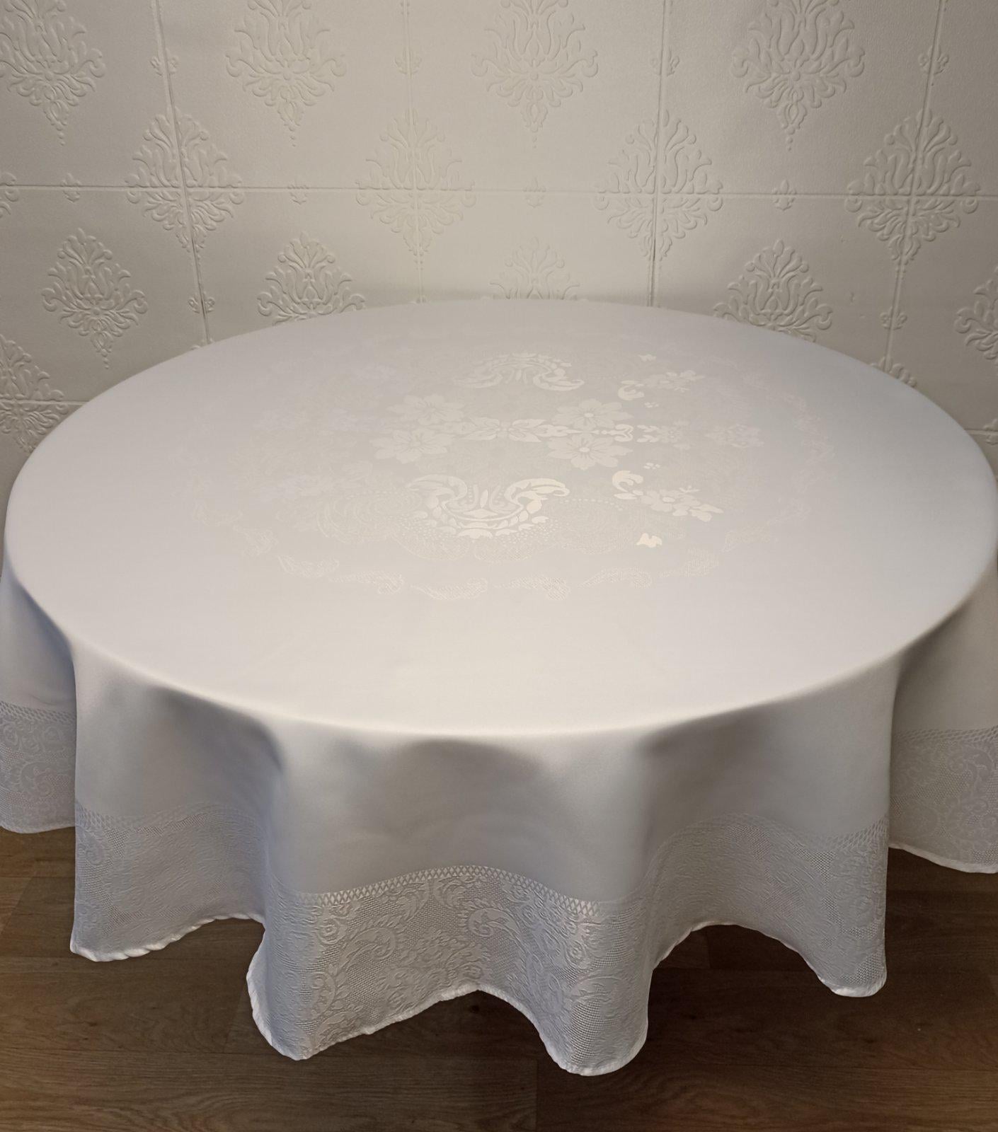 Скатерть тефлоновая Maison Royale Jumbo PVS d 160 см White (CN37271)