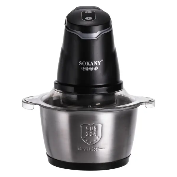 Измельчитель Sokany SK-06028 с двумя чашами 1,5/0,8 л Черный (149-107-SK-06028) Измельчитель Sokany SK-06028 с двумя чашами 1,5/0,8 л Черный (149-107-SK-06028)