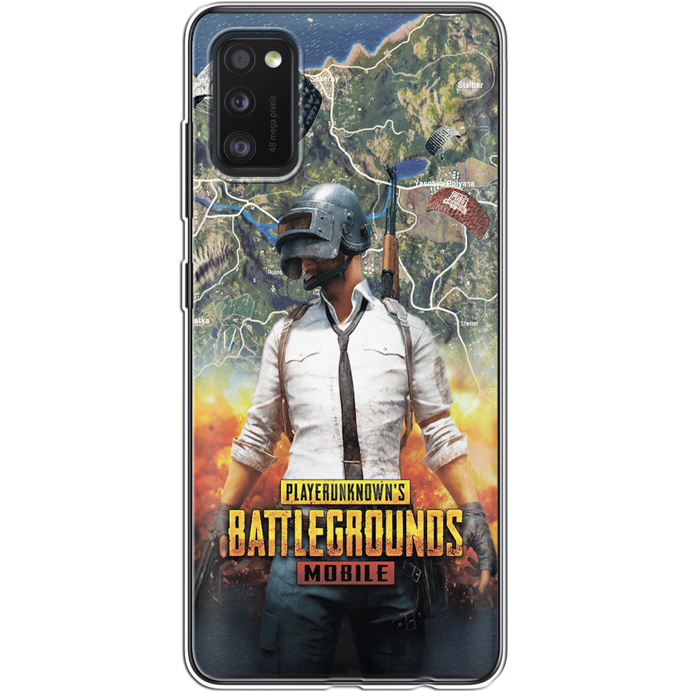 Чехол Boxface Samsung A415 Galaxy A41 PUBG Mobile Прозрачный силикон (39755-up2309-39755)