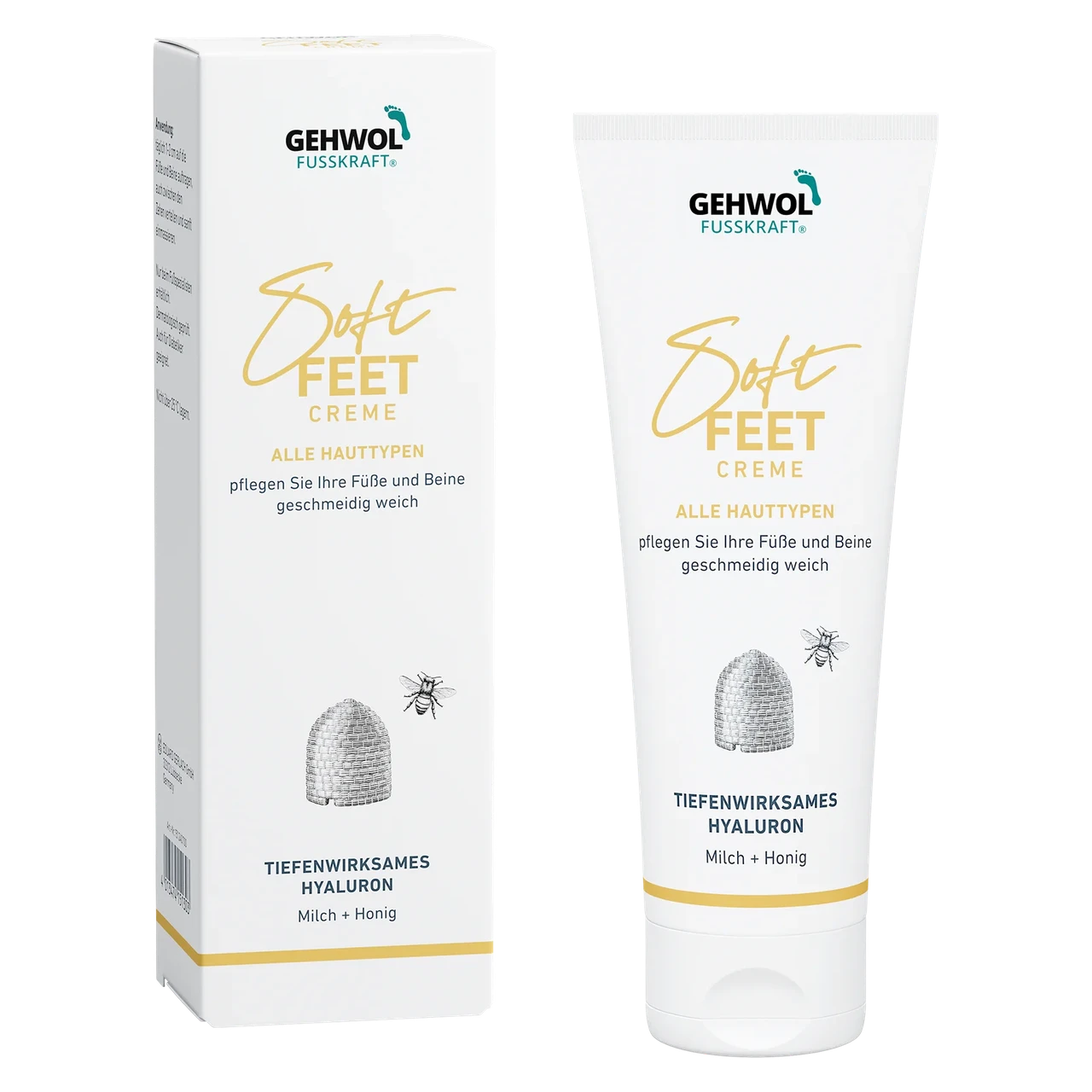Крем для ног шелковый Gehwol Fusskraft Soft Feet Молоко и мед 125 мл