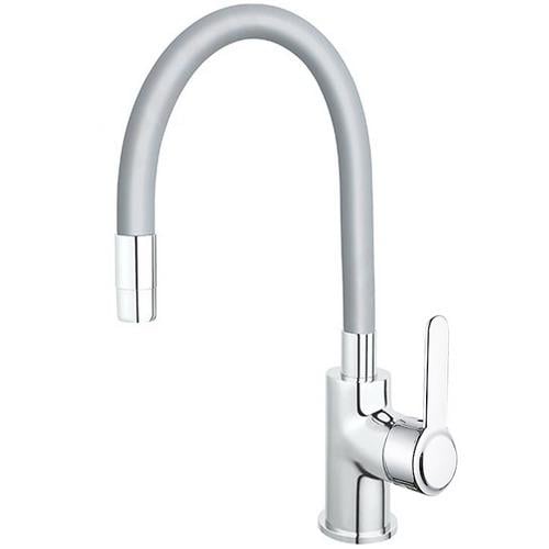 Смеситель для кухни Wezer SUN4C-09G с гибким изливом Серый (251072)