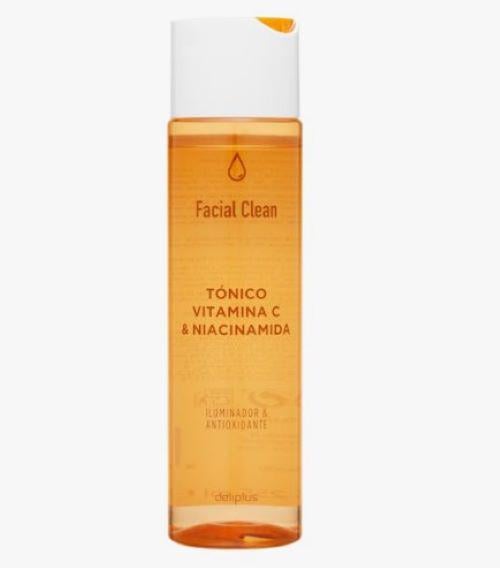 Тонік для обличчя з витамином С і ніацинамідом Deliplus Facial Clean Освітлюючий та антиоксидантний для всіх типів шкіри 255 мл (429741068)