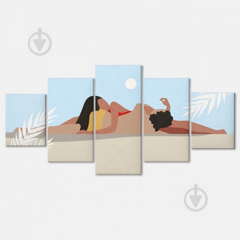 Модульная картина из пяти частей Malevich Store 162x80 см Релакс (MK53607)