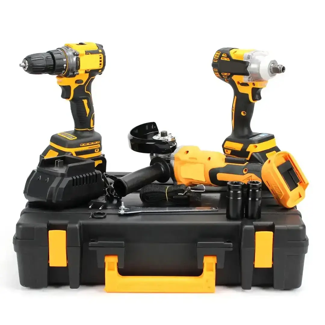 Набор 3в1 на аккумуляторах 48V шуруповерт/гайковерт и болгарка (JamDCG405) - фото 1