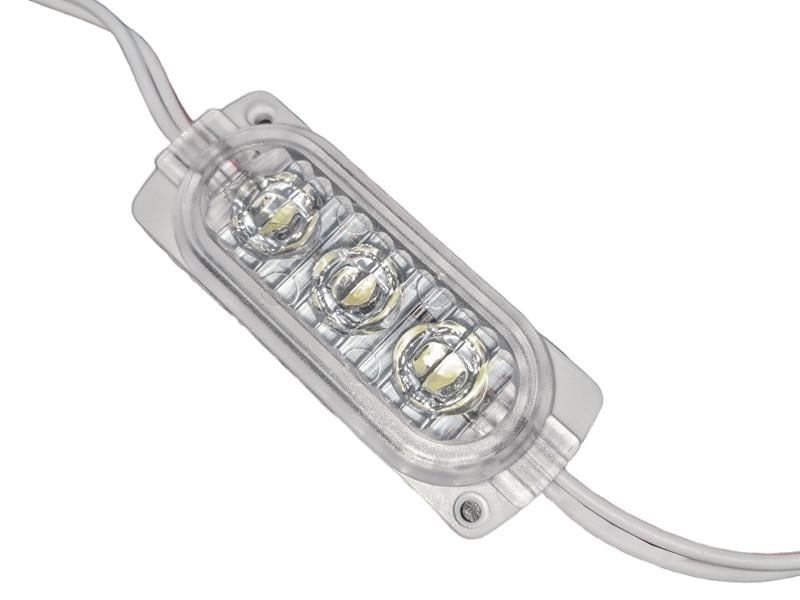 Світлодіодний модуль 12 В SMD2835 3 LED IP65 6000K холодний білий (4987)