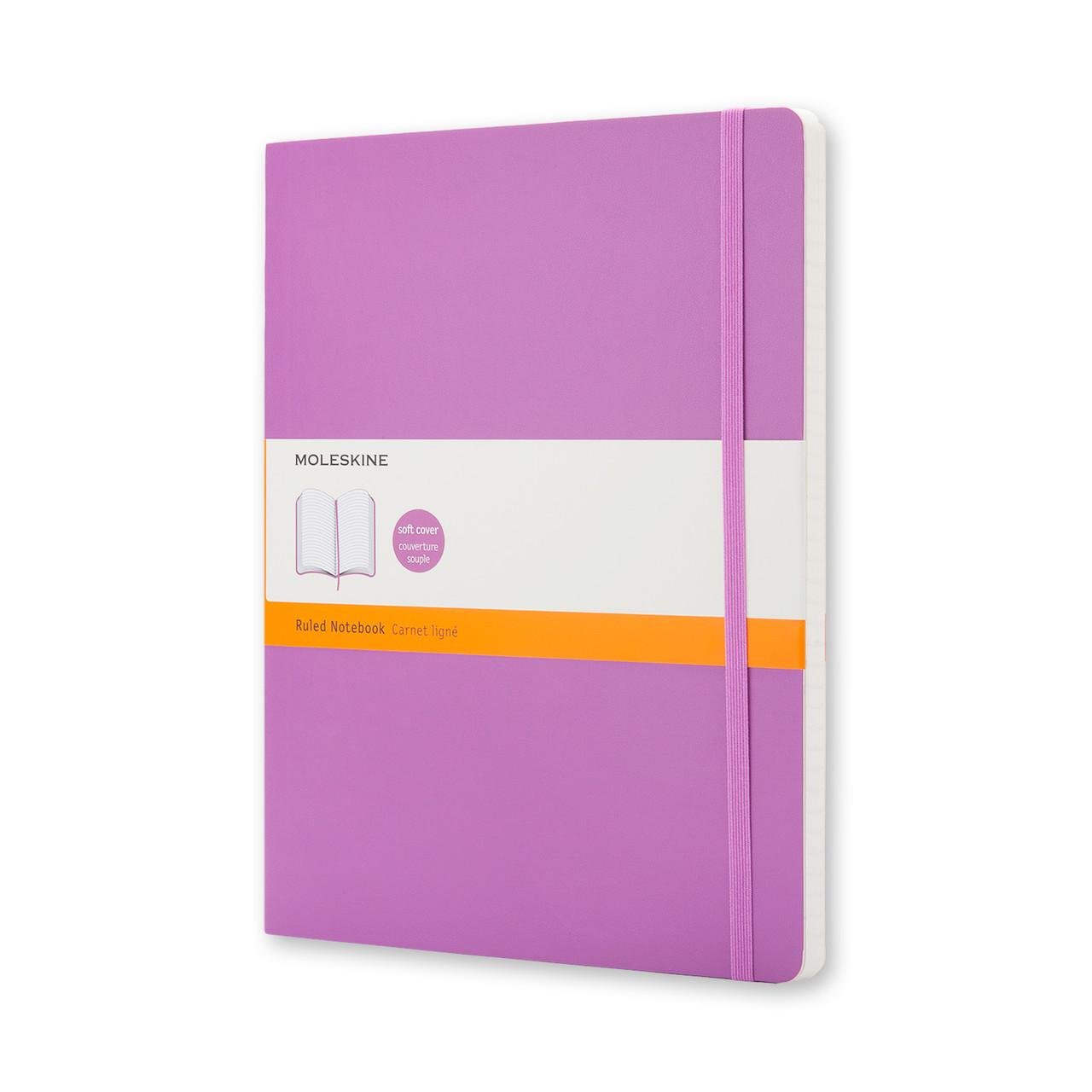 Блокнот Moleskine Classic большой 19х25 см в линейку мягкий Розовый