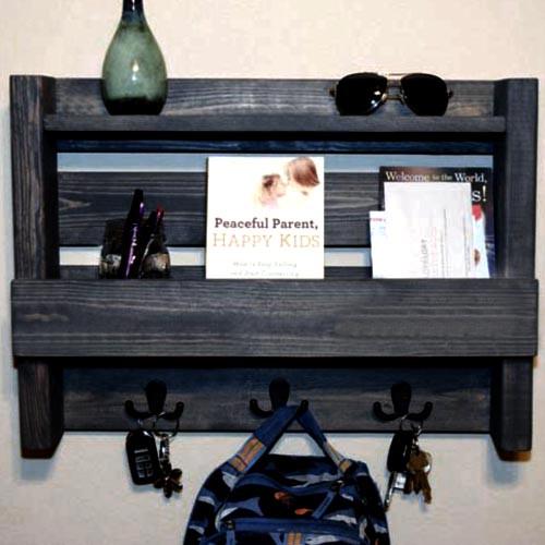 Полка для ванной из дерева Нюрнберг Мокко (ВНП/001210)