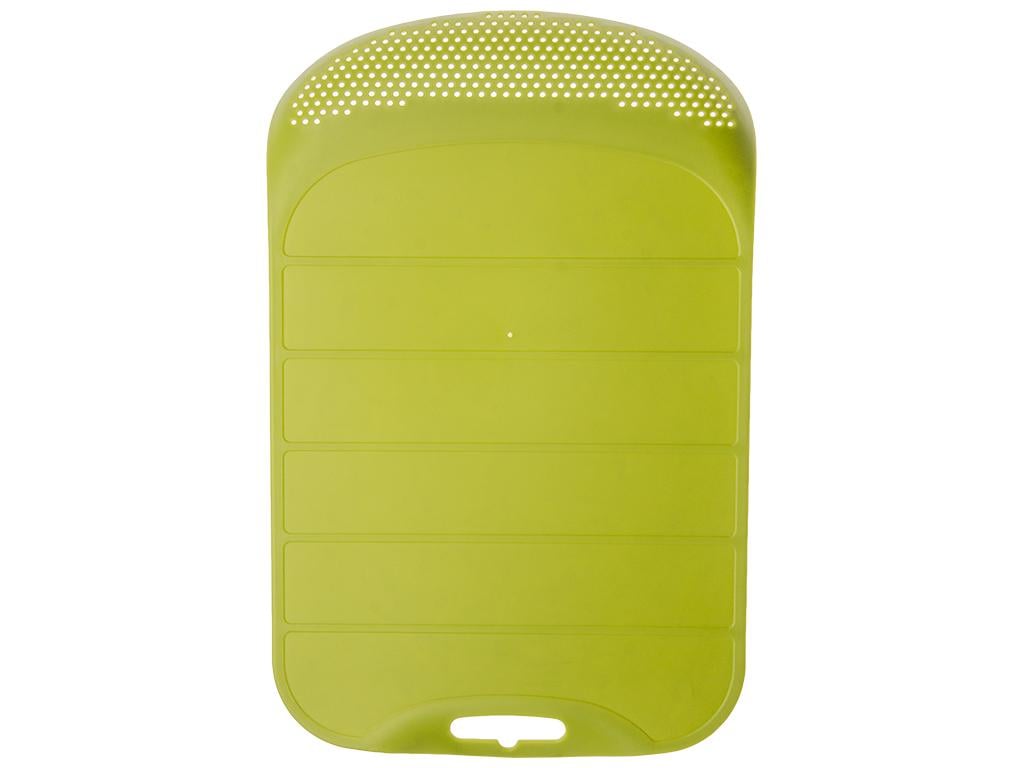 Доска разделочная пластиковая со сливом 38,2х24,2 см Зеленый (MMS-R28934)