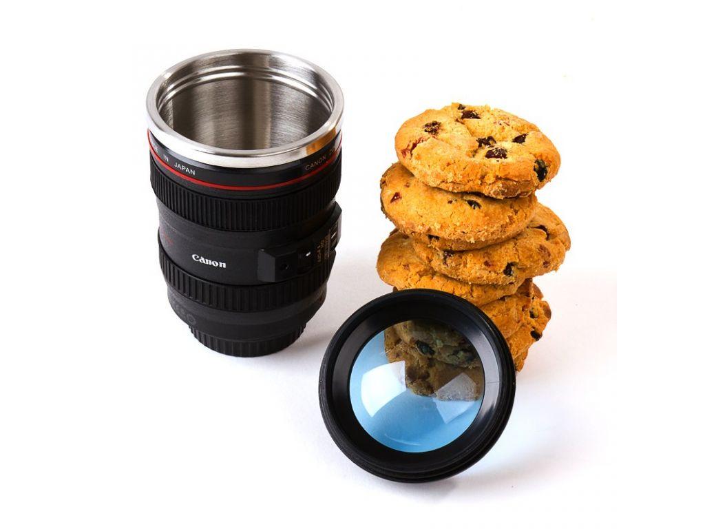 Термочашка у вигляді об'єктива Canon EF 24-105 Чорний (2908) - фото 2