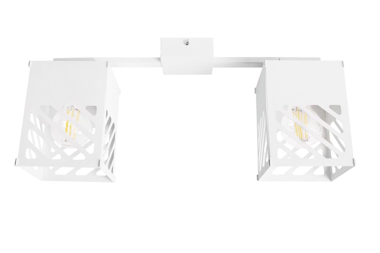 Люстра лофт MSK ELECTRIC Urban NL 2410-2 WH на два плафони Білий (MSK_616322) - фото 2