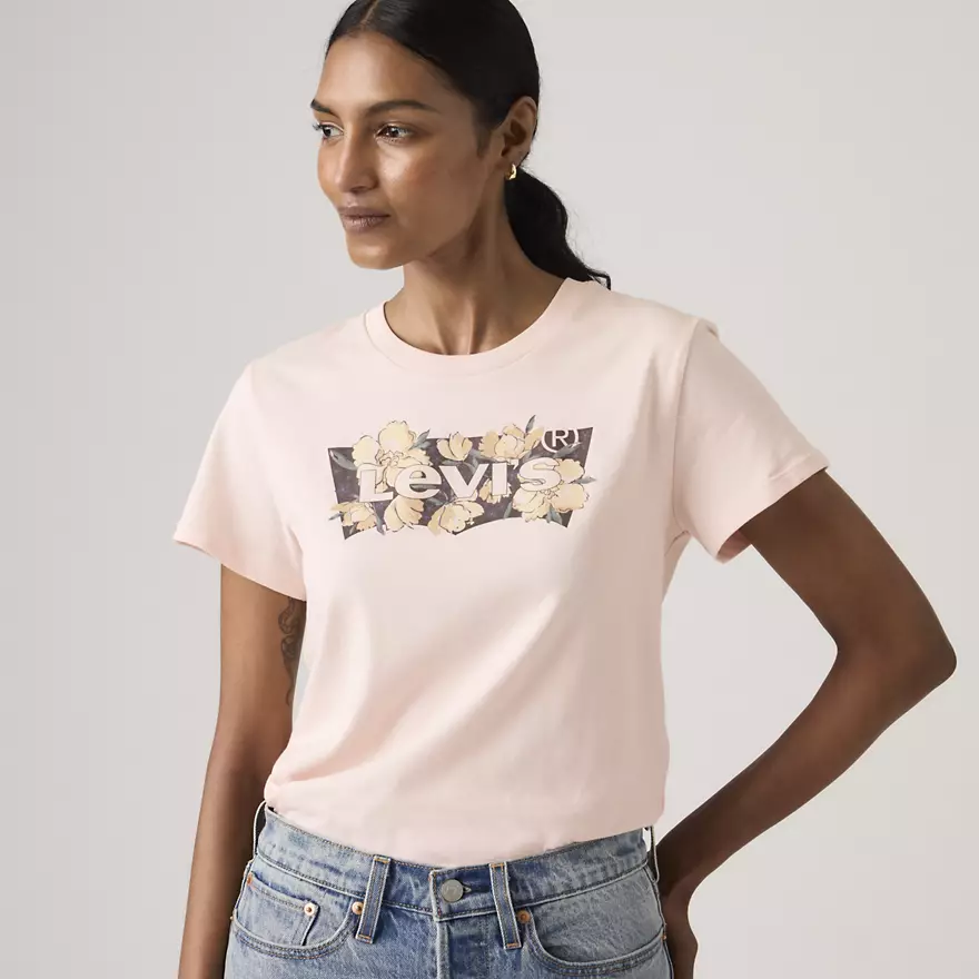 Футболка женская Levi's Logo Perfect Tee Shirt L Розовый (199105688326)