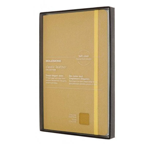Блокнот Moleskine Limited Edition Leather средний Желтый (LCLH31SM17BOX)
