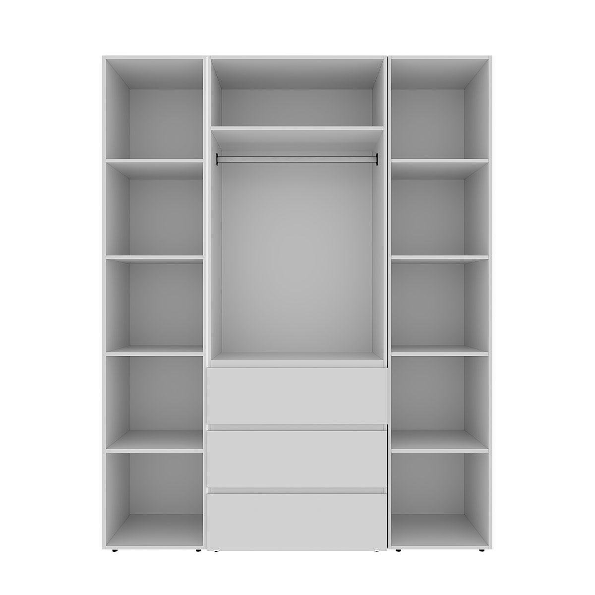 Шкаф распашной комбинированный ART IN HEAD №8 Light 1600x500x2200 мм Белый бриллиант (GALTK081000000) - фото 2 Шкаф распашной комбинированный ART IN HEAD №8 Light 1600x500x2200 мм Белый бриллиант (GALTK081000000) - фото 2