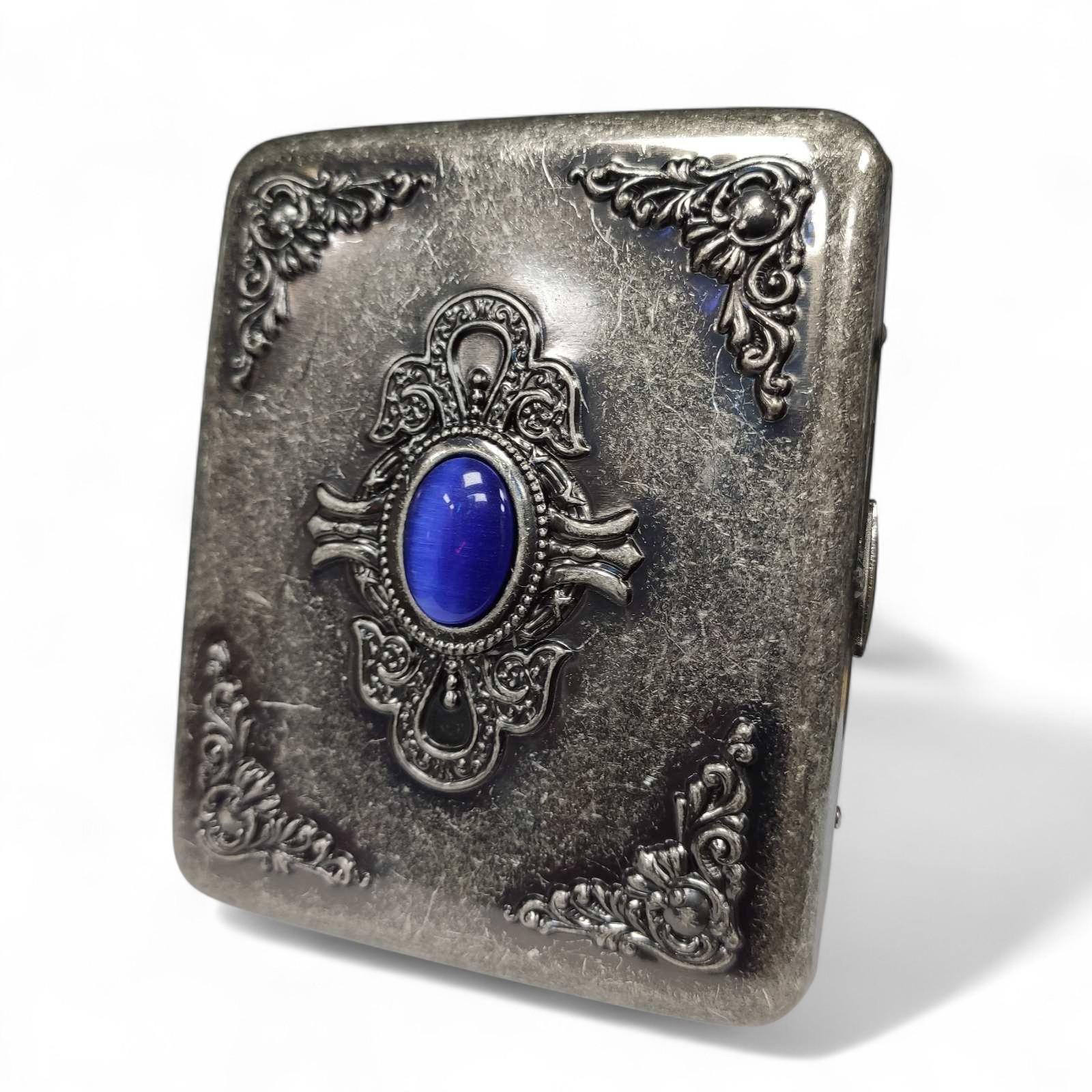 Портсигар металлический RUIPAI Sapphire Silver в подарочной упаковке на 20 сигарет (XT-3-150A Silver) Портсигар металлический RUIPAI Sapphire Silver в подарочной упаковке на 20 сигарет (XT-3-150A Silver)