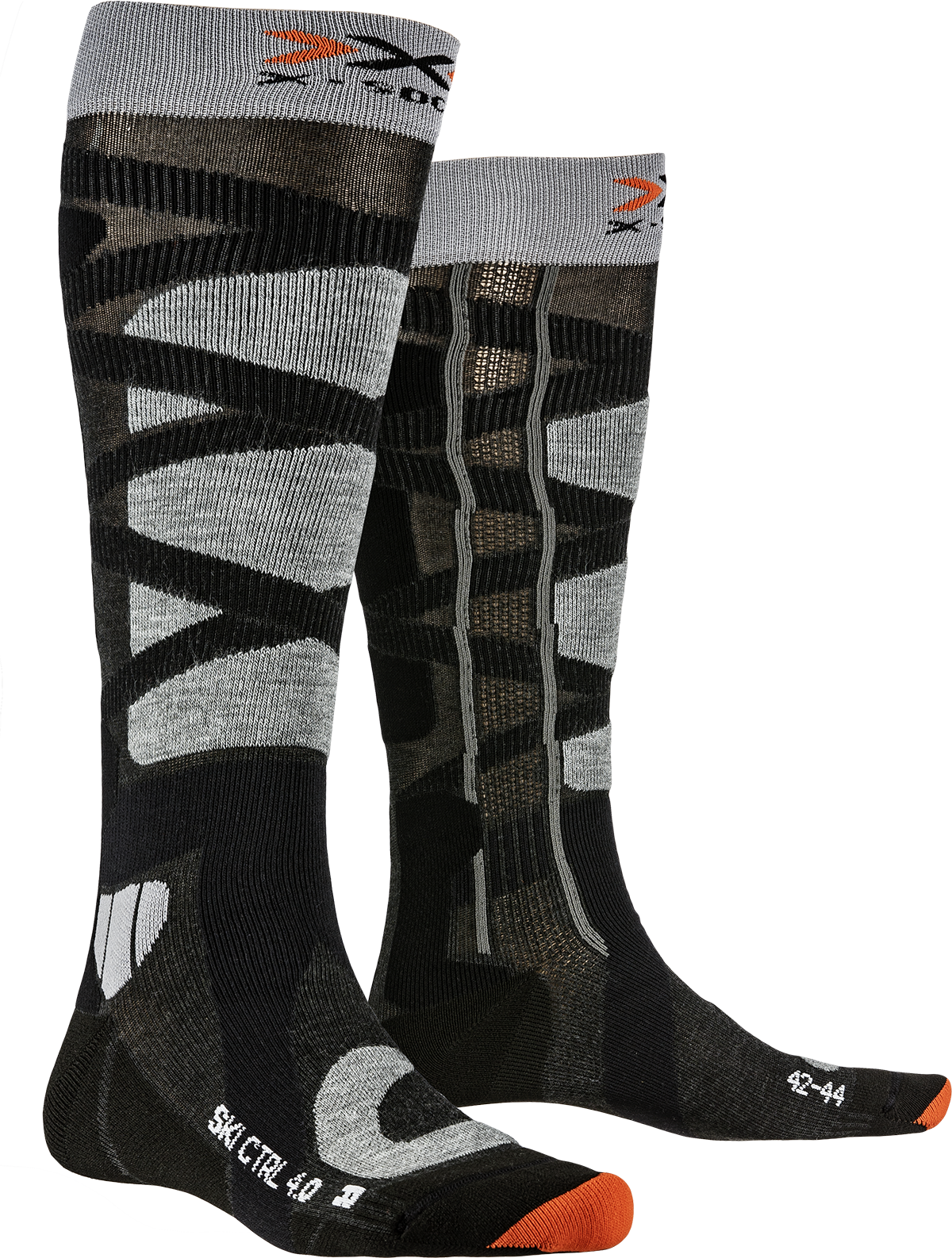 Носки X-SOCKS Ski Control 4,0 XS-SSKCW19U-G037 p. 39/41 Anthracite Melange/Stone Gray Melange - фото 1