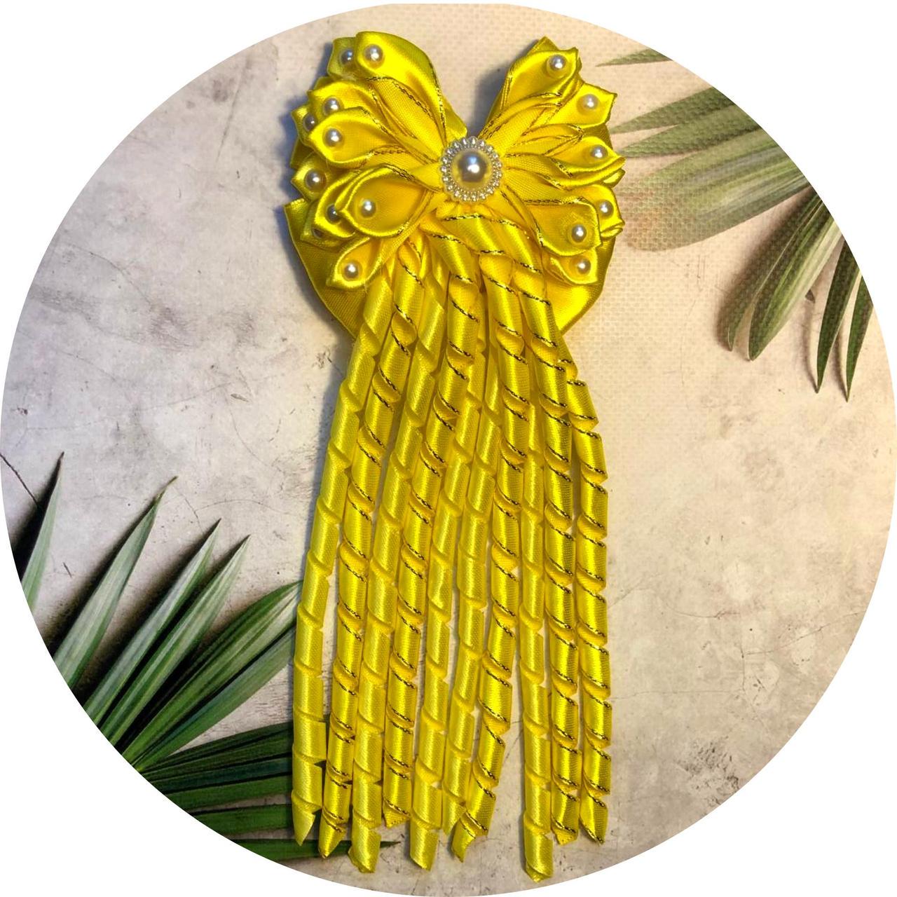 Бантик детский на резинке Желтый (10100) Бантик детский на резинке Желтый (10100)