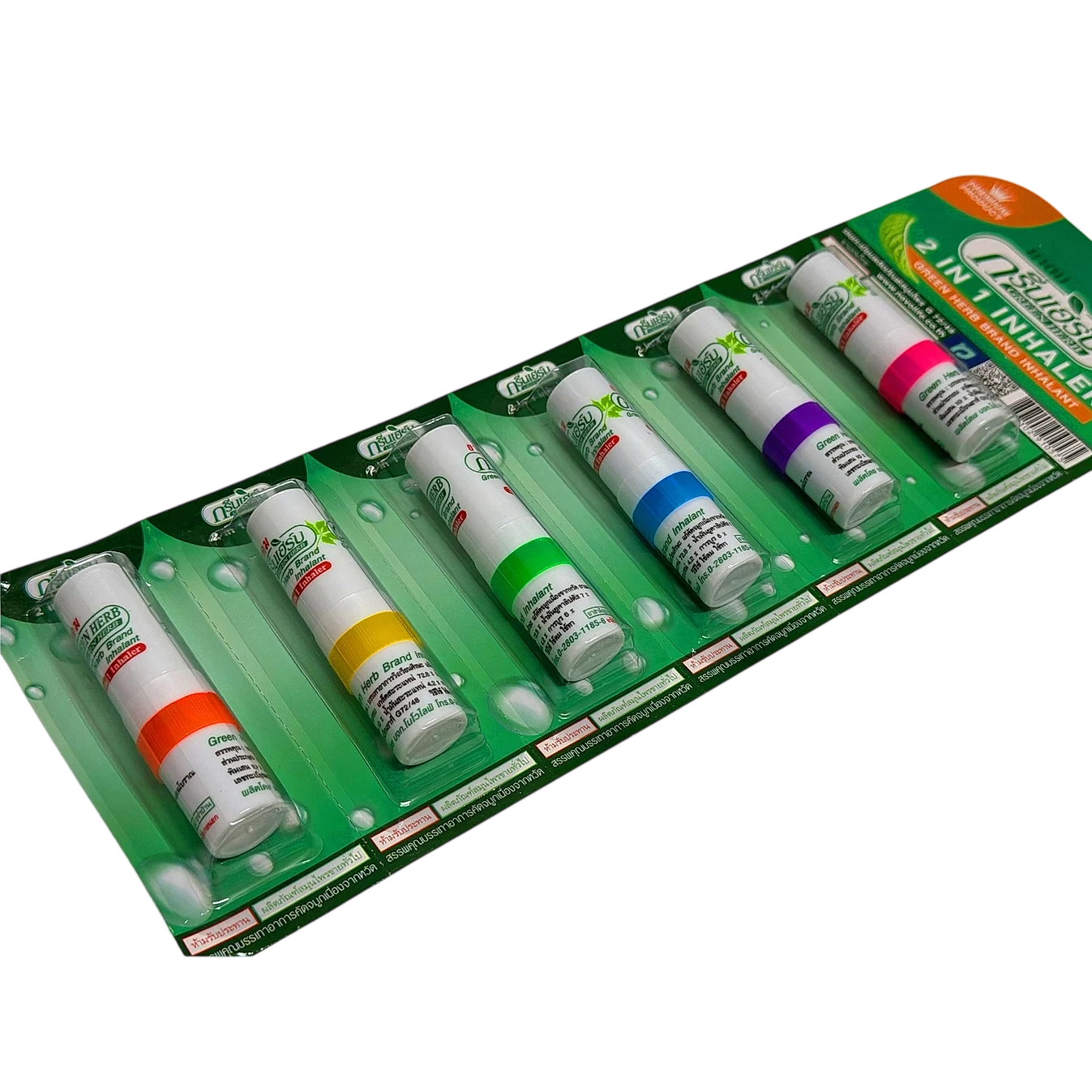 Набір тайських ароматичних олівців-інгаляторів Green Herb 2в1 6 шт. (25899981) Набір тайських ароматичних олівців-інгаляторів Green Herb 2в1 6 шт. (25899981)