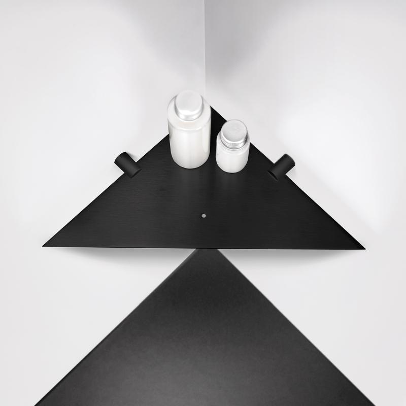 Полочка угловая Cosmic Logic матовый Черный (2263643) - фото 2 Полочка угловая Cosmic Logic матовый Черный (2263643) - фото 2