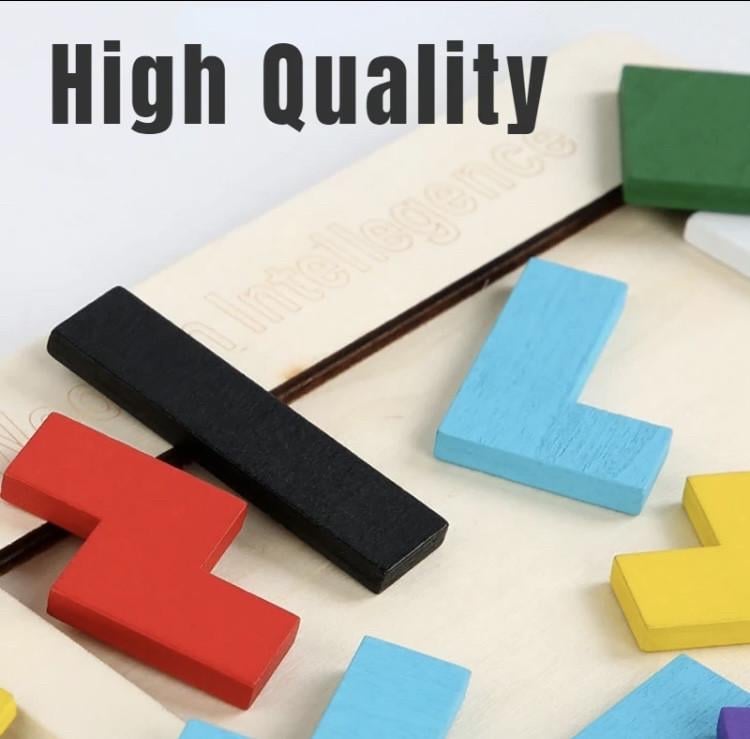 Деревянная головоломка Тетрис ПВХ (1839736715) - фото 5 Деревянная головоломка Тетрис ПВХ (1839736715) - фото 5