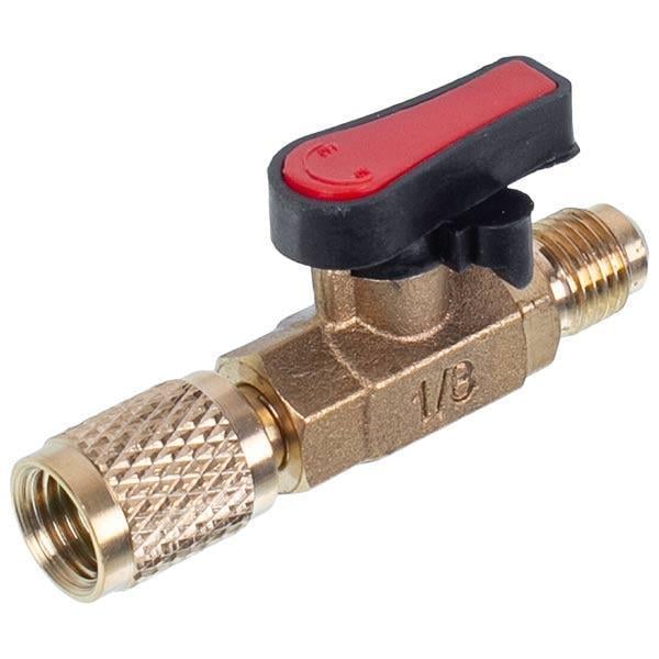 Кран прямой для заправки фреона R600 1/4"&pos RTM BV-01 (00000043145)