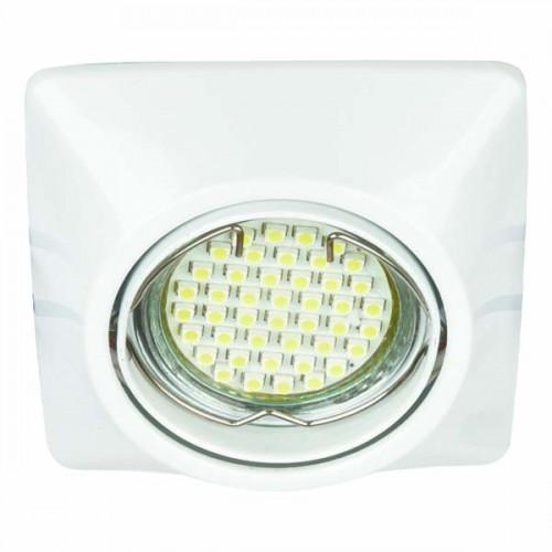 Точечный светильник поворотный Feron DL6046 MR16 GU5.3 50W квадрат Белый (11199)