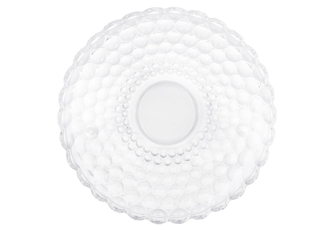 Блюдо для фруктов BonaDi Bauble из прозрачного стекла d 24х5 см (992-104)