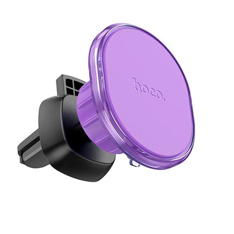Тримач для телефону в машину Hoco Crystal magnetic air outlet H1 Purple (574071)