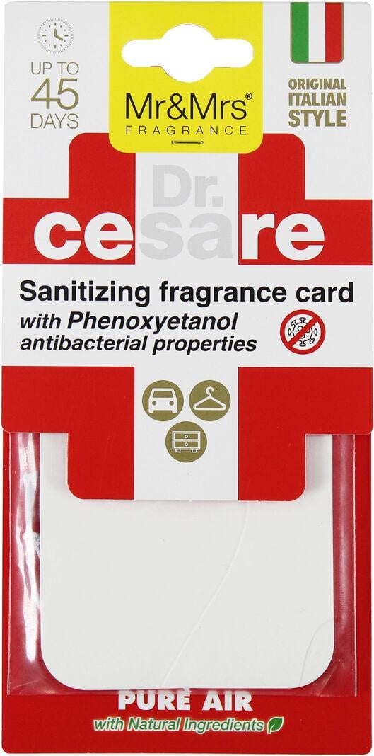 Ароматизатор Mr&Mrs Cesare Scented Card White Pure Air полимерный подвесной (JDRCESTES01LV01)