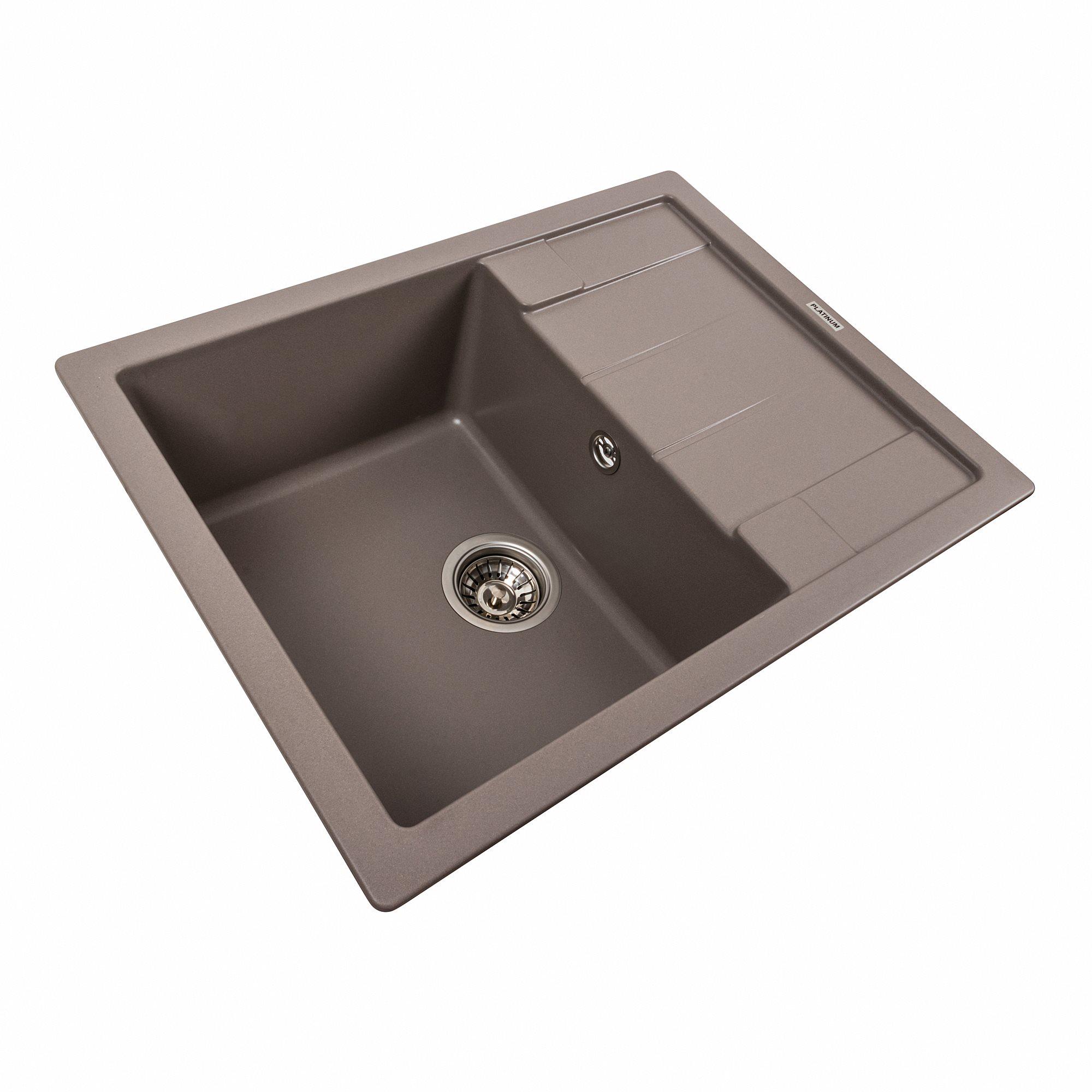 Мийка гранітна для кухні Valeso Intenso 6550 матова Дюна