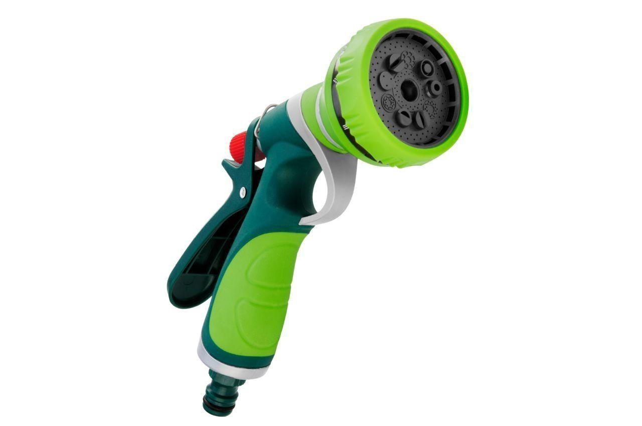 Ороситель ручной Verto пистолетный 1/2-3/4" 9 функций регулировки формы струи воды (15G702) - фото 2 Ороситель ручной Verto пистолетный 1/2-3/4" 9 функций регулировки формы струи воды (15G702) - фото 2