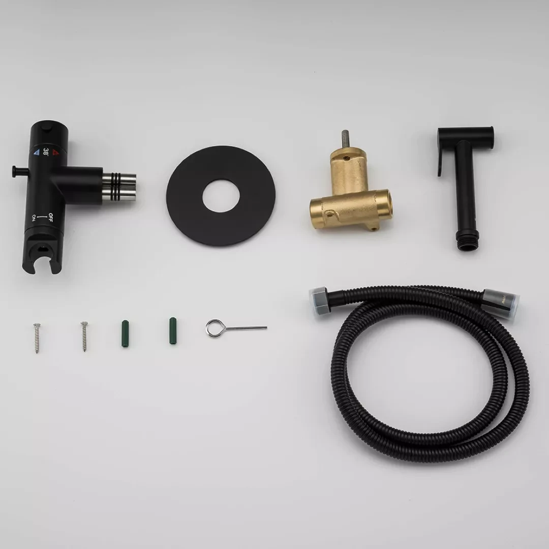 Гигиенический душ с термостатом Gappo G7290-6 Черный (G7290-6) - фото 5