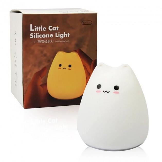 Ночник силиконовый Light Cat от батареек типу ААА (RG422869963)