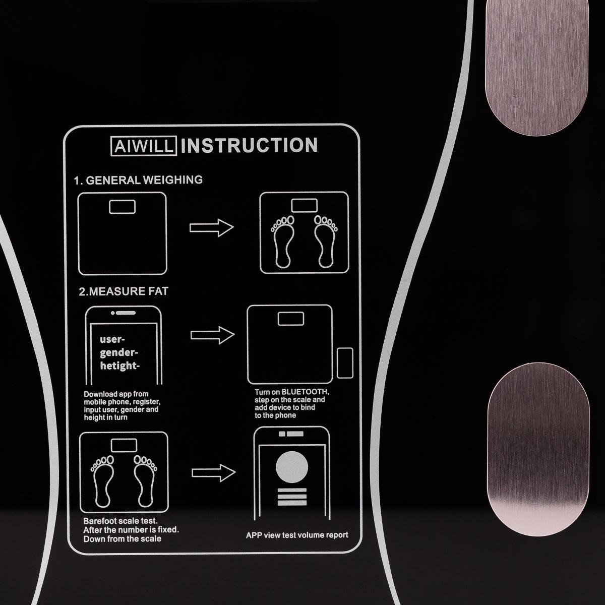 Ваги Bluetooth Scale one із додатком для смартфона до 180 кг Чорний - фото 9 Ваги Bluetooth Scale one із додатком для смартфона до 180 кг Чорний - фото 9